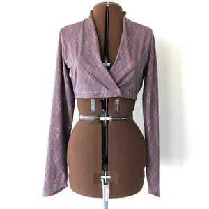 Merrel Cropped Lavender Print Jacket